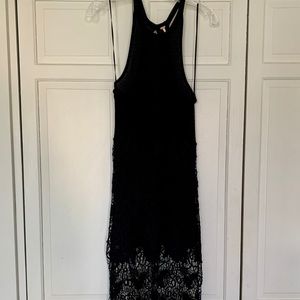Free People Black Racer Back Dress